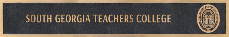 School name plaque: South Georgia Teachers College