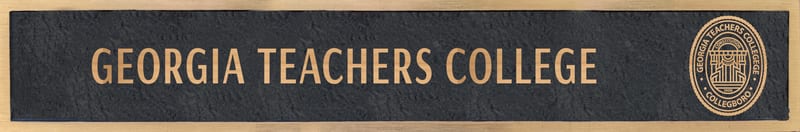 School name plaque: Georgia Teachers College